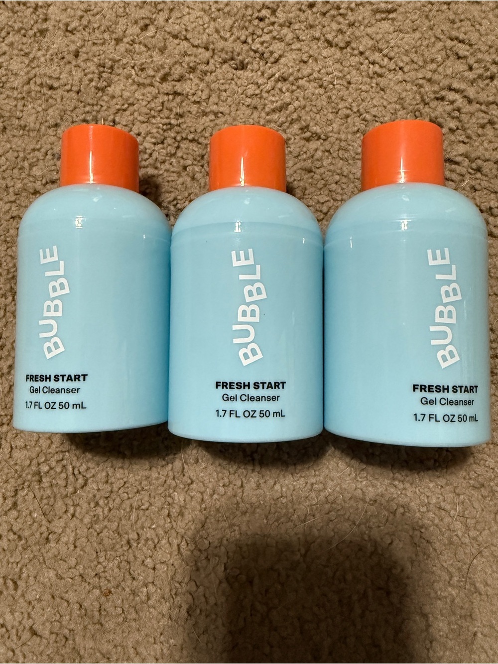 Bubble Fresh Start Gel Cleanser — Light Blue with Orange Cap